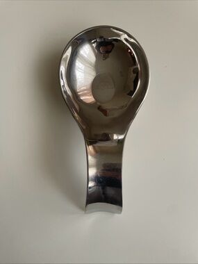 Sitlax Large Stainless Steel Spoon Rest - Silver